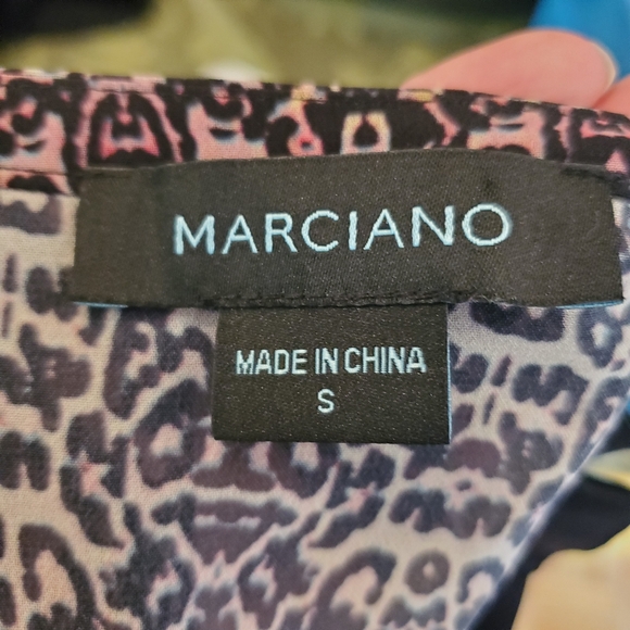 Marciano Cheetah Print 90s Fringe Camisole Top - Picture 9 of 9